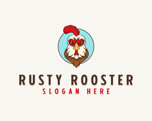 Rooster Chicken Poultry logo design