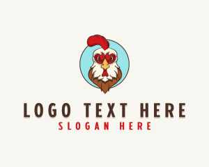 Mascot - Rooster Chicken Poultry logo design