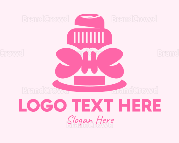 Pink Ribbon Cake Logo