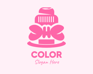 Pink Ribbon Cake Logo