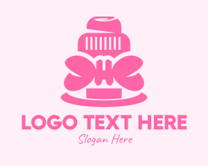 Pink Ribbon Cake Logo