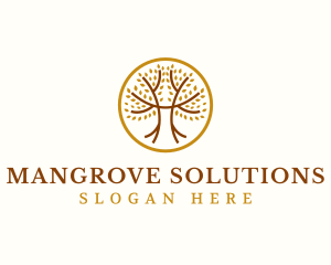 Mangrove - Tree Nature Wellness logo design