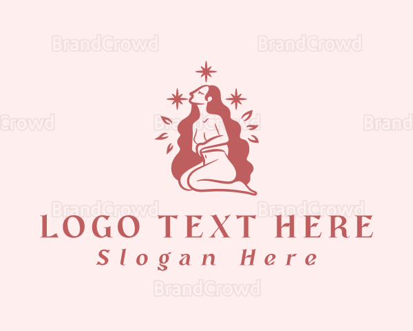 Female Nude Goddess Logo