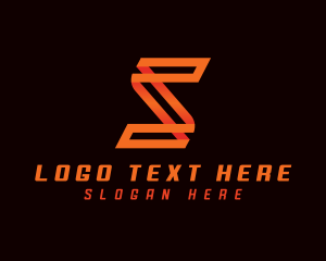 Origami - Fast Racing Sport Letter S logo design