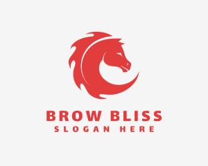 Blaze Wild Horse logo design