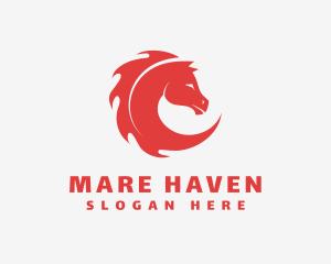 Mare - Blaze Wild Horse logo design