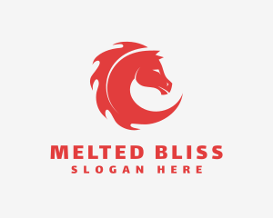 Blaze Wild Horse logo design