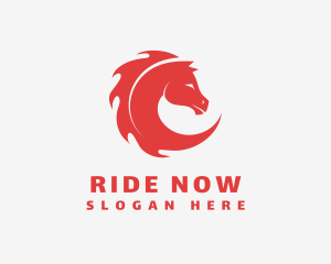 Blaze Wild Horse logo design