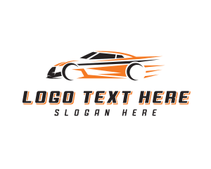 Race Car - Automotive Fast Car logo design
