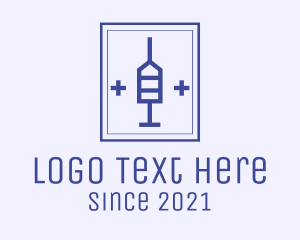 Healthcare - Medical Cross Syringe logo design