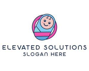 Baby Swaddle Circle logo design