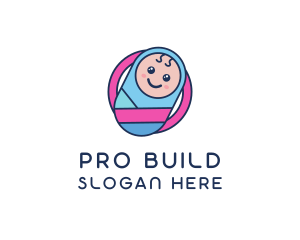 Baby Swaddle Circle logo design