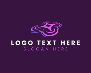 Vlogger - Aerial Drone Tech logo design