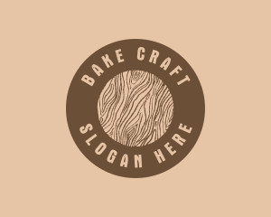 Timber Woodgrain Craft logo design