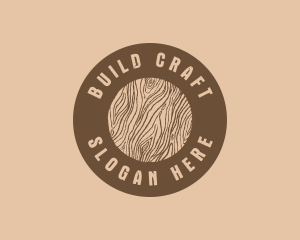 Timber Woodgrain Craft logo design