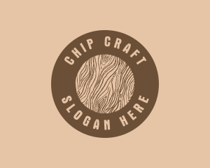 Timber Woodgrain Craft logo design