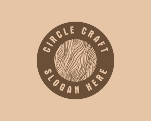 Timber Woodgrain Craft logo design