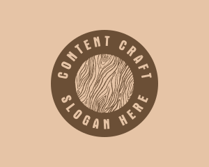 Timber Woodgrain Craft logo design