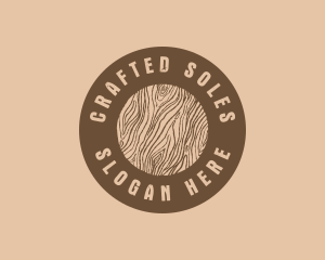 Timber Woodgrain Craft logo design