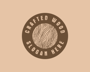 Timber Woodgrain Craft logo design