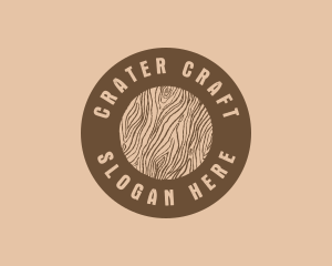 Timber Woodgrain Craft logo design