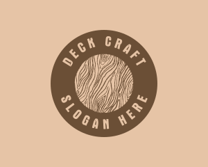 Timber Woodgrain Craft logo design