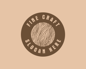 Timber Woodgrain Craft logo design