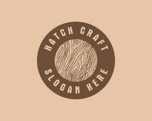 Timber Woodgrain Craft logo design