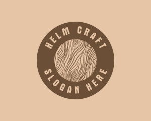 Timber Woodgrain Craft logo design