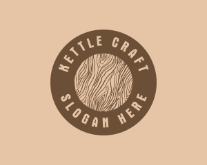 Timber Woodgrain Craft logo design