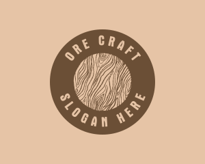 Timber Woodgrain Craft logo design