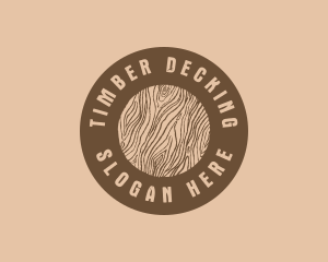 Timber Woodgrain Craft logo design