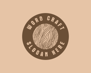 Timber Woodgrain Craft logo design