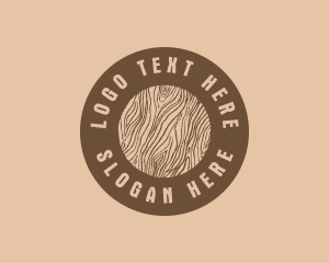Wood Worker - Timber Woodgrain Craft logo design