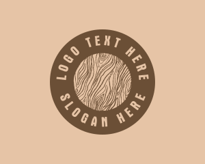 Timber Woodgrain Craft Logo