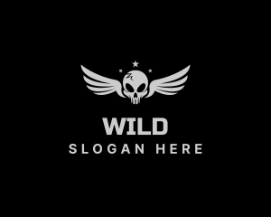 Soldier - Skull Wings Gaming logo design