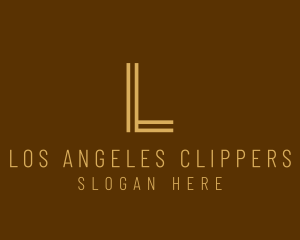 Simple Gold Stripe Logo