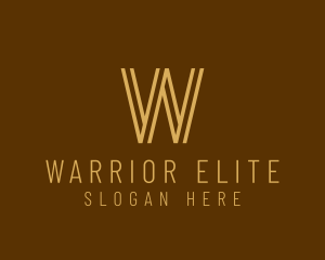 Simple Gold Stripe Logo