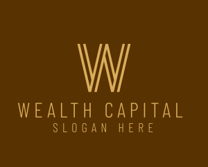 Simple Gold Stripe logo design