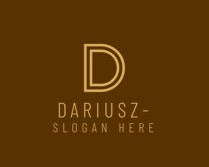 Personal - Simple Gold Stripe logo design