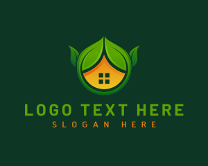 Villa - Leaf House Landscaping logo design