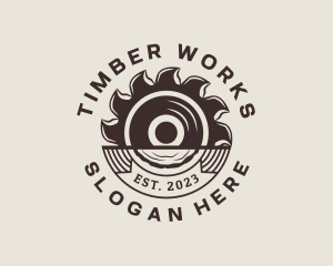 Sawmill - Wood Sawmill Carpentry logo design