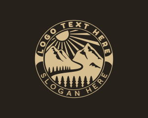 Terrain - Pathway Mountain Road logo design