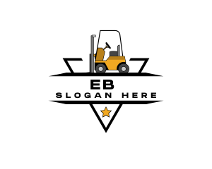 Construction Equipment Forklift Logo