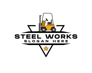 Heavy Equipment Forklift logo design