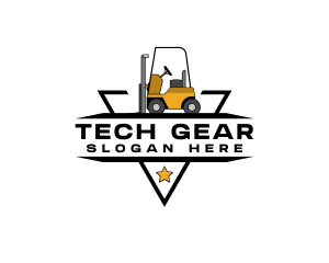 Equipment - Construction Equipment Forklift logo design