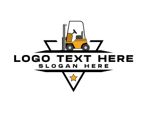 Industrial - Construction Equipment Forklift logo design