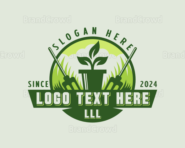 Plant Garden Landscaper Logo