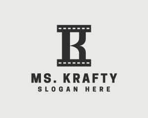 Talent Scout - Film Production Letter K logo design