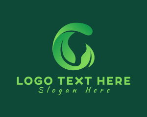 Greenhouse - Natural Leaf Letter C logo design
